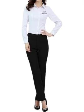 Professional Receptionist Uniform Pant Shirt Set